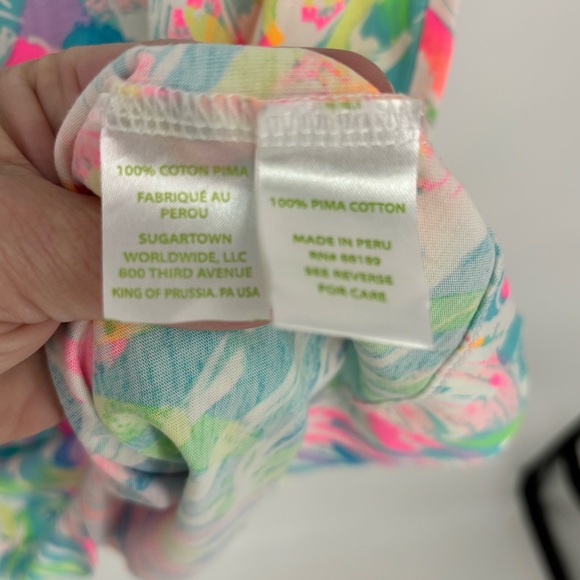 Lilly Pulitzer Marlowe Multi sparkling Sands shift Pima cotton dress Sz M - Picture 6 of 8